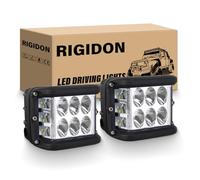 RIGIDON 2PCS 60W Fog Light, Spot LED Work Light Three Side White LED Light Bar Offroad Light for Truck ATV SUV Driving Boat 4x4 Car Roof Luggage Rack, Bumper, Hood