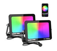 RIGIDON 2X 200W smart Outdoor RGB led floodlight APP Remote Control IP66