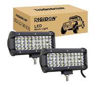 RIGIDON 2x led work light bar 7 inch 120W spot driving fog lamp 12V 24V