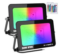 RIGIDON 2X Outdoor RGB led floodlight 50W dimmable 16 Colours Changing