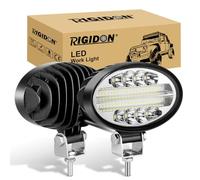 RIGIDON 2x oval led work light 5.5 inch 20W flood spot combo driving lamp | For Car Off road Truck SUV ATV UTE 4x4 vehicle Tractor Excavator Boat, Waterproof, 6000K white, Auxiliary, fog, headlight