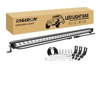 RIGIDON 33 inch 90W 9000LM single row car led light bar 12V 24V fog lamp | Long range, Spotlight, For Off road Truck SUV UTE 4x4 vehicle tractor Boat, Waterproof, 6000K White, driving, countryside
