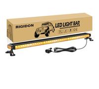RIGIDON 38Inch 78 LED Rooftop Emergency Strobe Lights Bar, Double Side Flashing Safety Warning Beacon Light with Magnetic Base for Snow Plow, Trucks, Construction Vehicles(Amber)