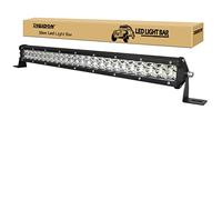 RIGIDON 3D Spot Led Light Bar, 20 inch 144W 12V 24V Dual Row Fog Light for Car Off Road Truck SUV ATV 4x4 Boat, Spot Beam, Waterproof Driving Lighting, 6000K White Color Led Work Light