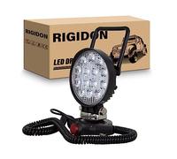 RIGIDON 4 Inch 42W LED Work Light with Magnet Base Round Waterproof Spot Light 12V 24V Offroad Lighting LED Fog Lights for Car SUV ATV Tractor Boat Truck 4x4 Camping