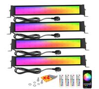 RIGIDON 4 Pcs Outdoor RGBW LED Light Bar, 28W 2800LM 96 LEDs, APP & Remote Control, Wall Washer, Colour Changing Floodlight for Garden Courtyard Landscap Party Stage Festival Decoration, IP67
