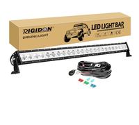 RIGIDON 48 inch 120W 12000LM single row car led light bar with 12V harness | Long range, Flood spot combo, For Off road Truck SUV ATV UTE 4x4 vehicle Boat, Waterproof, 6000K White, driving, fog, rain