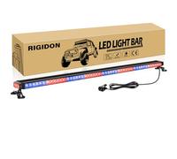 RIGIDON 49 Inch Strobe Light Bar, Red & Blue Double Side Warning Light