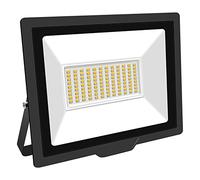 RIGIDON 75W LED Flood Light Outdoor 7500LM Super Bright Outdoor Lights 4000K Daylight Warm White IP66 Waterproof Security Lights for Garden, Garage, Yard, Sports Ground, Patio (Warm White, 75W)