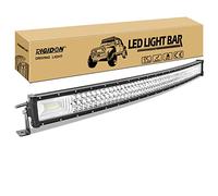 RIGIDON Car Led Light Bar Curved 42 inch 540W, 7D Tri row 12V 24V for Car Off road Truck SUV UTE ATV 4x4, Flood Spot Combo Beam, Waterproof Driving Work Lamp, 6000K White