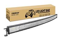 RIGIDON Curved Thin Slim Led Light Bar 50 inch 648W, 7D Tri Row 12V 24V Fog Light for Car Off Road Truck SUV UTE ATV 4x4, Flood Spot Combo Beam, Waterproof Driving Work Lamp, 6000K White Lighting
