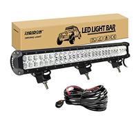 RIGIDON Driving Led Light Bar with Wiring Harness Cable kit, 25 inch 162W, 12V for Off Road Truck SUV UTE ATV 4x4 Vehicle, Flood Spot Combo Beam, Waterproof Driving Work Lamp, 6000K White