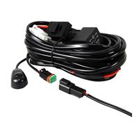 RIGIDON DT Connector LED Light Bar Wire Harness Kit 12V 18AWG On Off Switch Power Relay Blade Fuse Automotive Wire for Work Fog Light Bar Off Road ATV SUV Trucks(for 1 Light Bar Max 300W)