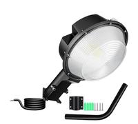 RIGIDON Led barn Light with mounting arm photocell floodlight 100W 10000lm | no plug, dusk to dawn, outdoor yard pole light, waterproof, security, streetlight, for garden garage commercial area road
