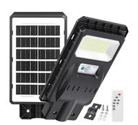 RIGIDON Outdoor Led Solar Light, Security Floodlight Motion Sensor & Remote Control, Dusk to Dawn, Waterproof Street Light for Garden Parking Lot Garage Path Countryside Driveway, 96 LEDs, 5000mAH