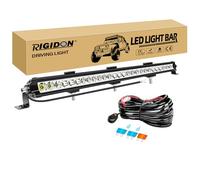 RIGIDON Single Row Car Led Light Bar, 29 inch 90W 9000 LM With 12V Harness Kit, Flood Spot Combo Beam for Off road Truck UTE ATV 4x4 Boat Tractor, Driving Lamp, 6000K White Fog Lamp, Led Headlight