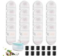 Rigidstone Cat Fountain Filter Pack of 32, Filter Cat Fountain for PLWF002 Cat Water Fountain, Replacement of Petlibro Filter, 16 Foam Sponges and 16 Filter Cartridges