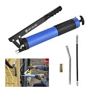 Rigogo Grease Gun for Lubricant, Portable Compressed Air Grease Gun, Hand Lever Grease Gun 10000 PSI Compatible with 600CC Grease Cartridges, Ergonomic Anti-Slip Pistol Grip