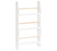Beliani Wall Bookshelf Rigolet 80 Cm White