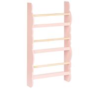 Wall Bookshelf Engineered Wood Pastel Pink RIGOLET