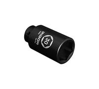 RIGOR 11002 30mm Axle Nut Impact Socket | 1/2-Inch Drive, 6 Point, Deep, CR-MO, Metric | Quick-Fit for Hog Ring Anvil | Laser Etched