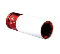 RIGOR 11505 Wheel Nut Socket 21mm Non-marring Wheel Guard Impact Socket 1/2" 6 Point CR-MO Metric