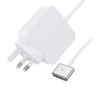 Rigwig 85W T-Tip Laptop Charger Compatible with MacBook Pro 13" 15" 17" (Retina, Mid 2012-2015) - Compatible with Models A1398 A1424 A1343 A1290 A1278 A1502 A1466 - Magnetic Connector, UK Plug