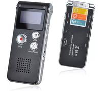 Rigwig Digital Voice Recorder 3072kbps HD Voice Activated Recorder with Playback, 7-Levels Intelligent Noise Reduction Dictaphone Voice Recorder 30H Battery Time Audio Recorder (8GB） (Black)
