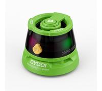 Rigwig DY200 Mini Magnetic Bluetooth Speaker - Portable Wireless Speaker with RGB LED, Phone Stand, Deep Bass, Rechargeable Battery, Compatible with Android, iPhone & All Bluetooth Devices (Green)