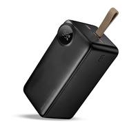 RIGWIG Power Bank PD 20W Fast Charging USB 22.5W x2, USB C Input/Output, LED Display W/Smart Chip Battery Pack for iPhone 16/15/14/13 Pro Max Smartphone Android POWERED BY RECCI (50,000mAh)