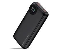 RIGWIG Power Bank PD 20W Fast Charging USB 22.5W x2, USB C Input/Output, LED Display W/Smart Chip Battery Pack for iPhone 16/15/14/13 Pro Max Smartphone Android POWERED BY RECCI (10,000mAh)