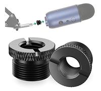 Rigych Blue Yeti Adapter Metal Slotted 3/8 to 5/8 Microphone Adapter 2 Pcs for Mic Stand such as Blue Yeti, Yeti Pro, Blue Yeti X, Blue Snowball