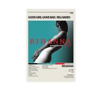 Rihanna Good Girl Gone Bad Reloaded Album Cover Poster Canvas Poster Wall Art Decor Print Picture Paintings for Living Room Bedroom Decoration 12x18inch(30x45cm)