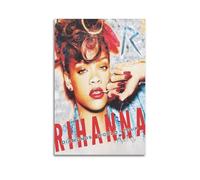 Rihanna Print Album Cover Signed Limited , Music Album Cover ,Pop Hip Hop Rap Singer Star Music Poster Aesthetic Canvas Wall Art for Girl And Boy Teens Dorm Decor 12x18inch(30x45cm) Unframe-style