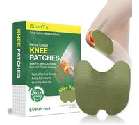 RihanYol 60Pcs Knee Patches - Fast Acting Relief for Knee, Joint & Muscle Discomfort, Wormwood Extract, Long-Lasting Soothing Support for Joint/Back/Neck/Shoulder