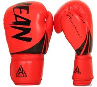 RIHEAN Boxing Training Gloves for Men Women Kids Premium Quality Lightweight Shock Absorbing Boxing Gloves for Boxing MMA Muay Thai Kickboxing Victory Series 12oz Red