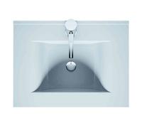 Riho Bathroom Set Porto Wave Washbasin, LED mirror cabinet and Vanity unit 2 drawers 600mm Azabache