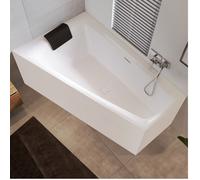 Riho Corner Bath Still Smart Right Version Chrome Overflow 1100x800x1700mm Chrome/White