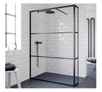 Riho Shower Screen Grid Walk-in Shield 2 Fixed walls 1200x2000x10mm