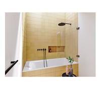 Riho Standard Bath Still Shower Headrest Left 800x500x1800mm Glossy White