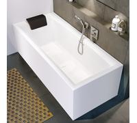 Riho Standard Bath Still Square Right Version Chrome Overflow 800x800x1800mm Chrome/White