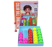 Rihqey Activities for Seniors with Alzheimers and Dementia, Color Ball Challenge Game, Ball Sort Puzzle Brain Teaser Game, Educational Gadgets, for Adult Patient with Dementia Elderly WoodenGifts