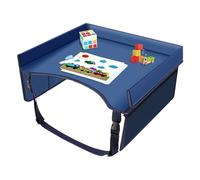 Rihqey Kids Car Seat Tray, Adjustable Strap Pocket Car Seat Tray Table, Foldable Activity Lap Desk, Portable Road TripEssentials, for Activities Must HaveToddler Lap Desk Organizer Airplane