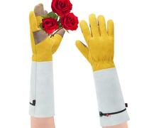 Rihqey Thorn Proof Gardening Gloves - Long Mitten for Planting - Weeding Protection Gloves - for Backyard Lawn Patio Landscape Rose Cactus Agave Holly