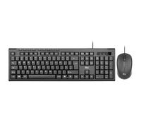 Rii Keyboard and Mouse Set,USB Wired Keyboard and Mouse Combo for PC Business Office Usage-1 Pack