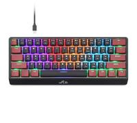 Rii Wired Keyboard RK806 Ergonomic Design Ideal for Office and Gaming Comfortable Typing Experience for Professionals and Gamers Wired Keyboard
