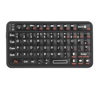 Rii Mini Bluetooth Keyboard for Windows/Android/Mac OS,Rechargeable Mini Wireless Keyboard with Backlit, Poratble Slim Design,Small Bluetooth Keyboards with UK Layout,Black(Upgrade-TypeC),