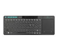 Rii Wireless Keyboard with Touchpad, RT518S Bluetooth Keyboard Dual Mode Backlit Multimedia Keyboard Rechargeable for Android TV Box,PC,Tablets,Smart TV, HTPC, IPTV,Windows