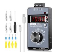 Riiai DC 0-10V 0/4-20mA Current Voltage Signal Generator, Built-in Battery Power Supply Interface Analog Simulator, Adjustable 4-Digit Display, for PLC, Panel Debugging, Device Testing