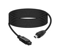 RIIEYOCA 1.8M IEEE 1394 Firewire 4-Pin Male to 9-Pin Male Cable, iLink Adapter Converter Cord for Digital Camera, Camcorder, Laptop, DV, Black(4 to 9)